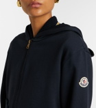 Moncler Cotton-blend zip-up hoodie