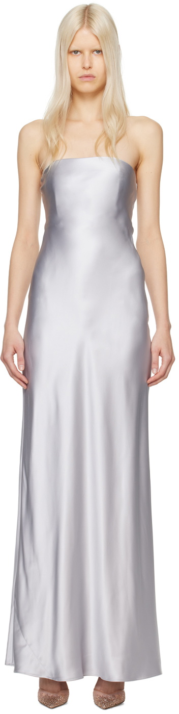 Christopher Esber Silver Palladium Maxi Dress Christopher Esber