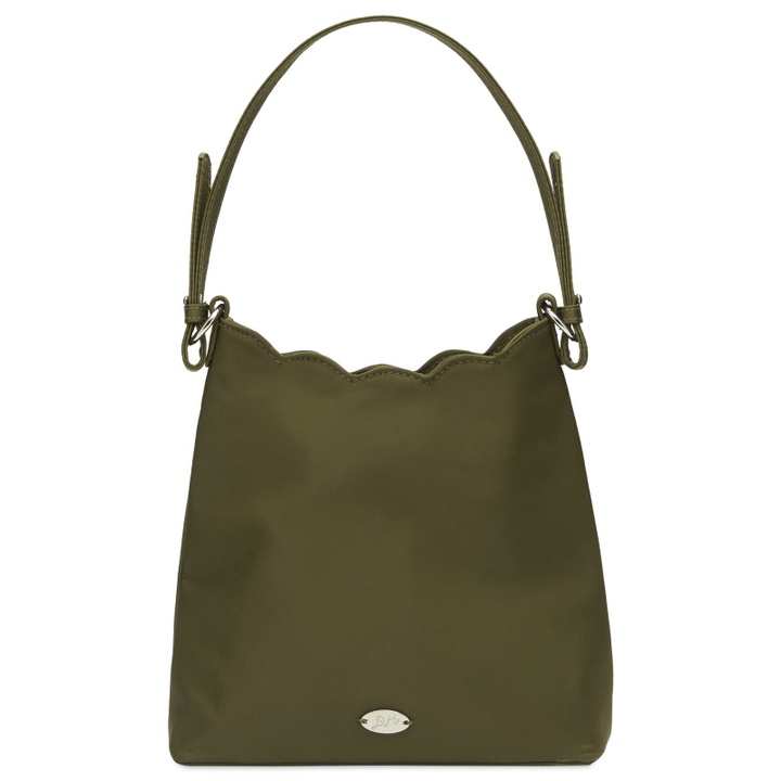 Photo: Damson Madder Women's Heavy Satin Lorelai Bag in Olive 