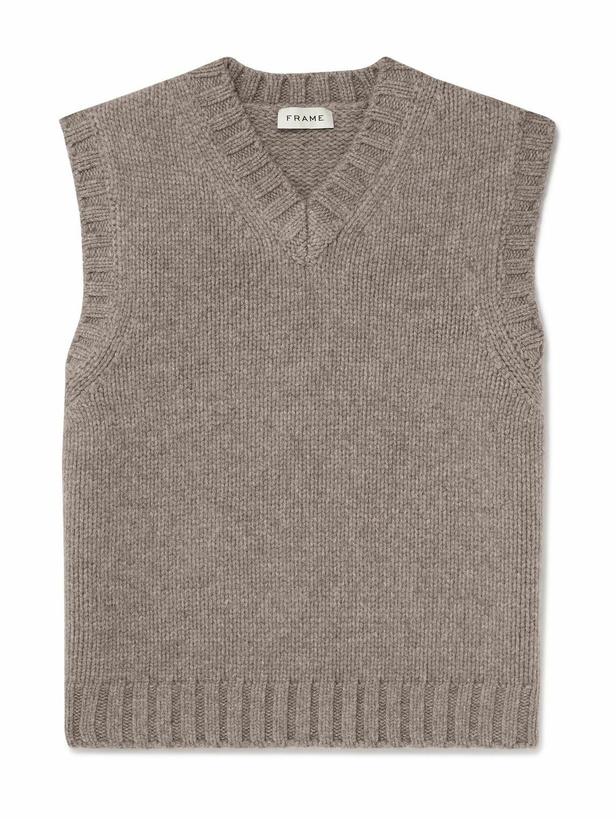 Photo: FRAME - Yak and Merino Wool-Blend Sweater Vest - Neutrals