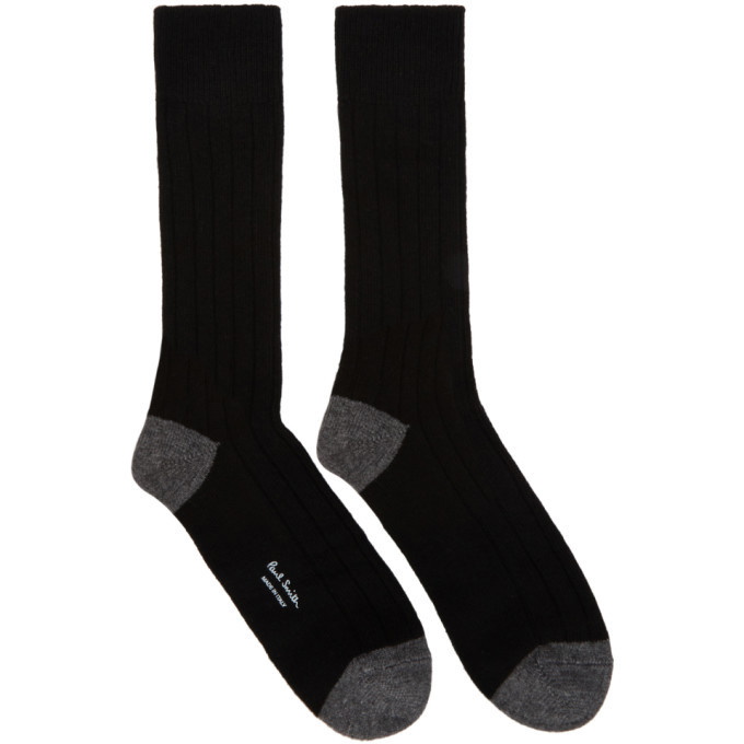 Photo: Paul Smith Black Wool and Cashmere Socks