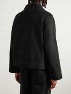 BODE - Logo-Embroidered Denim Jacket - Black