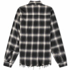 AMIRI Men's Core Shadow Plaid Shirt in Black