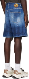 Dsquared2 Blue Boxer Denim Shorts