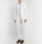 TOM FORD - White Shelton Slim-Fit Cotton and Linen-Blend Suit Trousers - Men - White