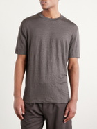 Thom Sweeney - Linen-Blend T-Shirt - Brown