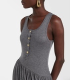 Xu Zhi Draped jersey midi dress