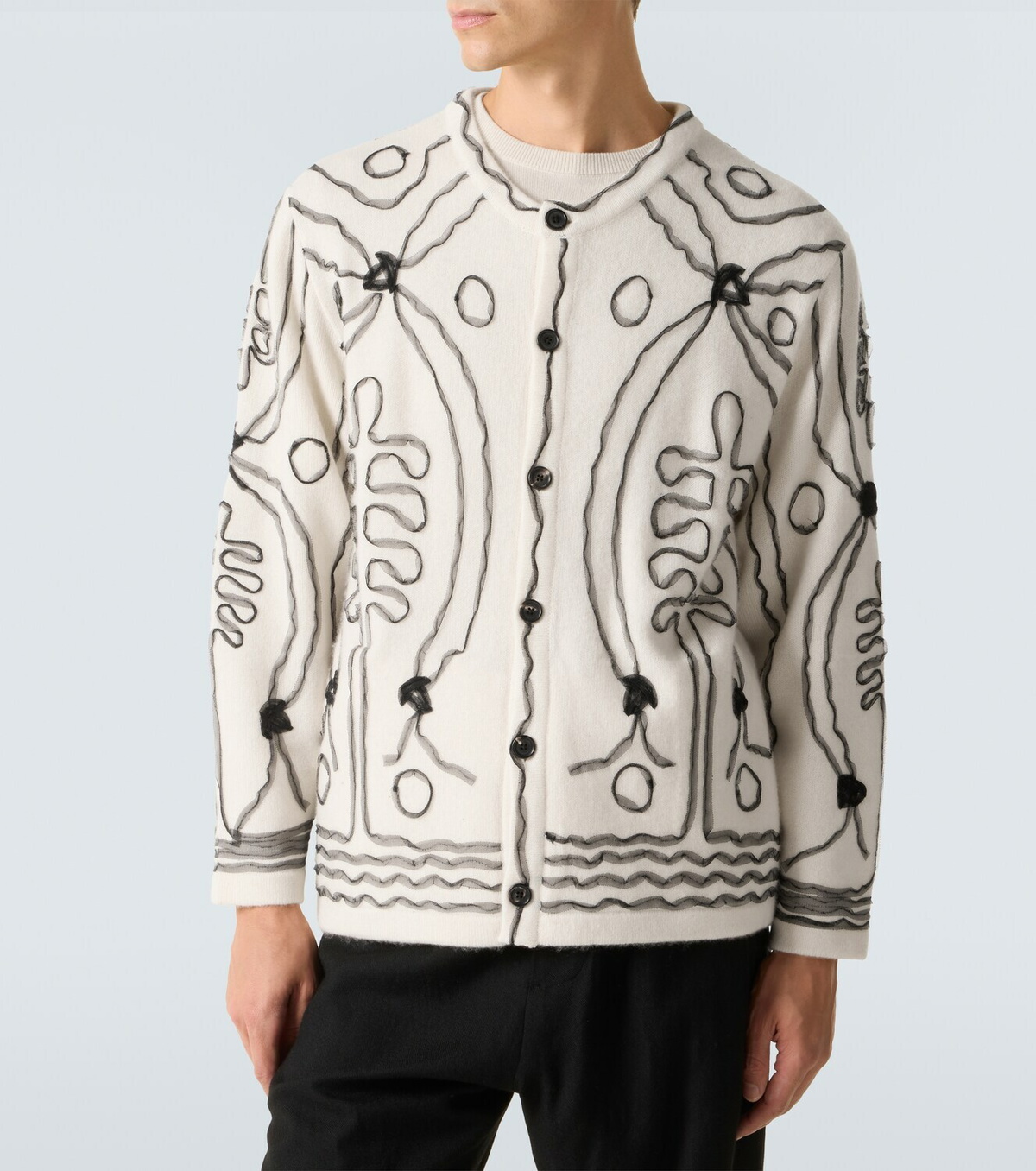 Bode Winter Garden cashmere cardigan