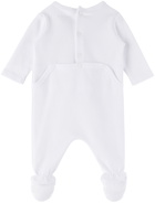 Kenzo Baby White 4G Jumpsuit & Cloth Set