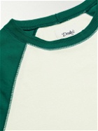 Drake's - Logo-Embroidered Cotton-Jersey T-Shirt - White
