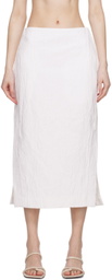 CO White Slit Midi Skirt