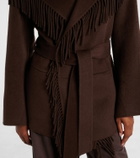 Simkhai Rowen fringed wool-blend jacket