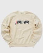 Sporty & Rich Team Logo Crewneck Beige - Mens - Sweatshirts