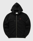 AMI Paris CLASSIC AMI DE COEUR HOODIE Black Mens Hoodies/Zipper