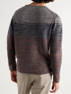INIS MEÁIN - Mélange Linen Sweater - Gray