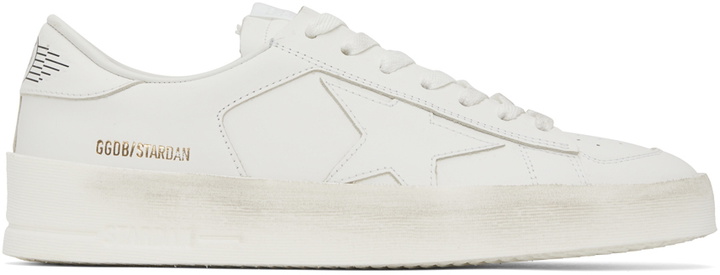 Photo: Golden Goose White Stardan Low Top Sneakers