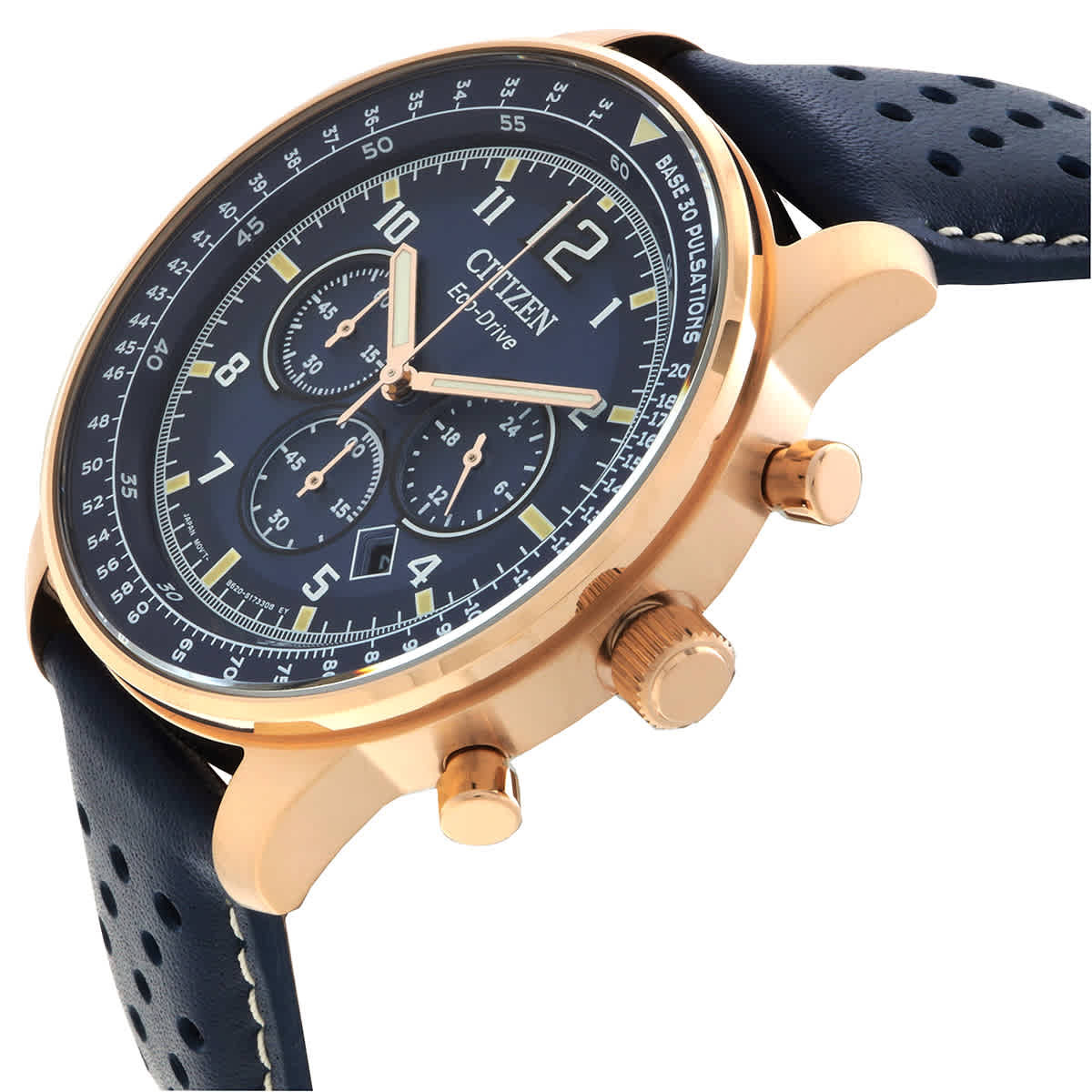 Citizen Eco-Drive Chronograph Blue Dial Mens Watch CA4503-00L