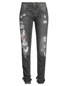 Philipp Plein Womens Jeans in Black