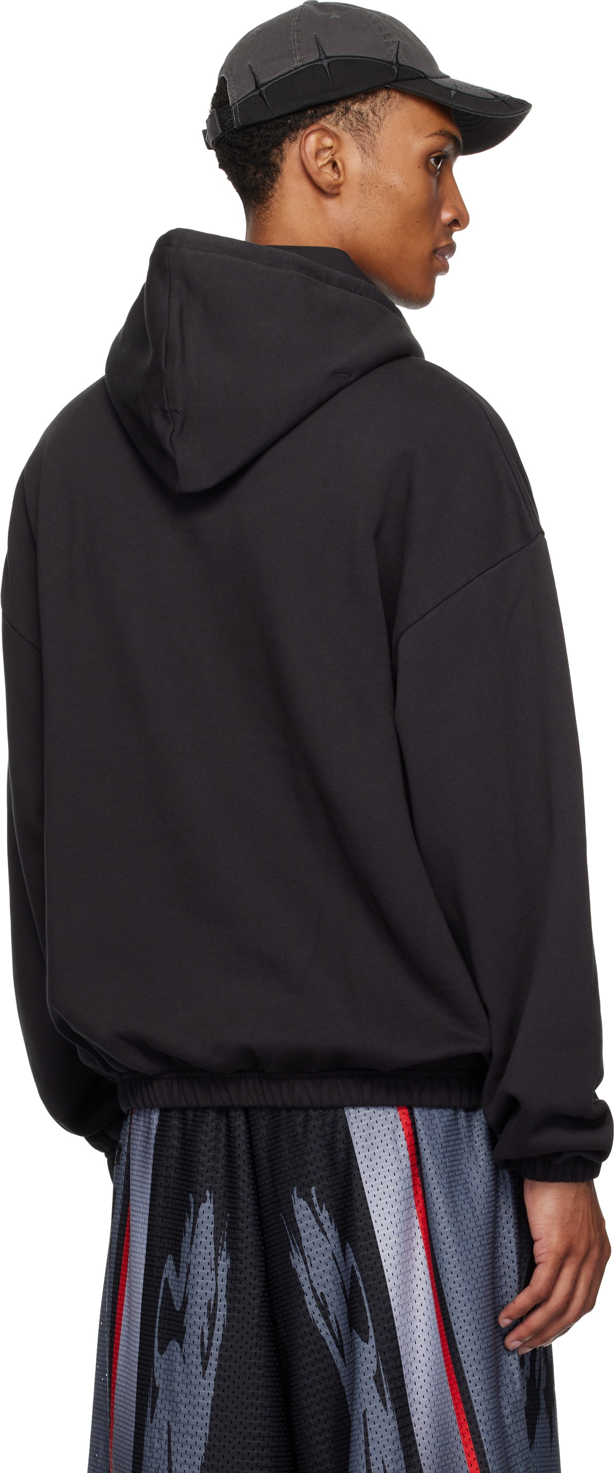 JUHA × UMBRO BALACLAVA Black Umbro Black 'Lazy' Mask Hoodie Umbro