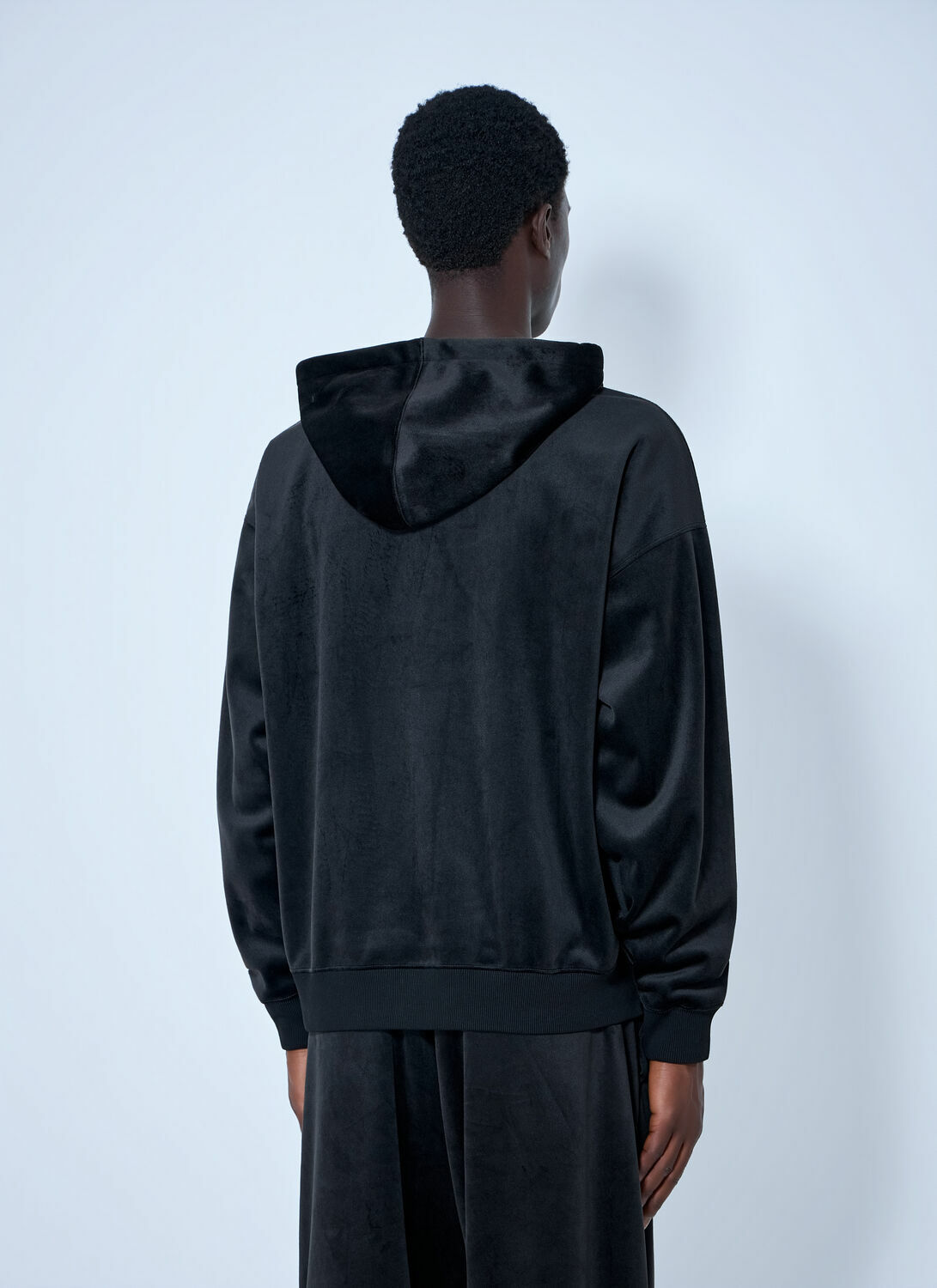 Y-3 Zip-Up Hoodie with Ribbed Trims