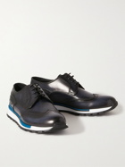 Berluti - Fast Track Scritto Venezia Leather Sneakers - Blue