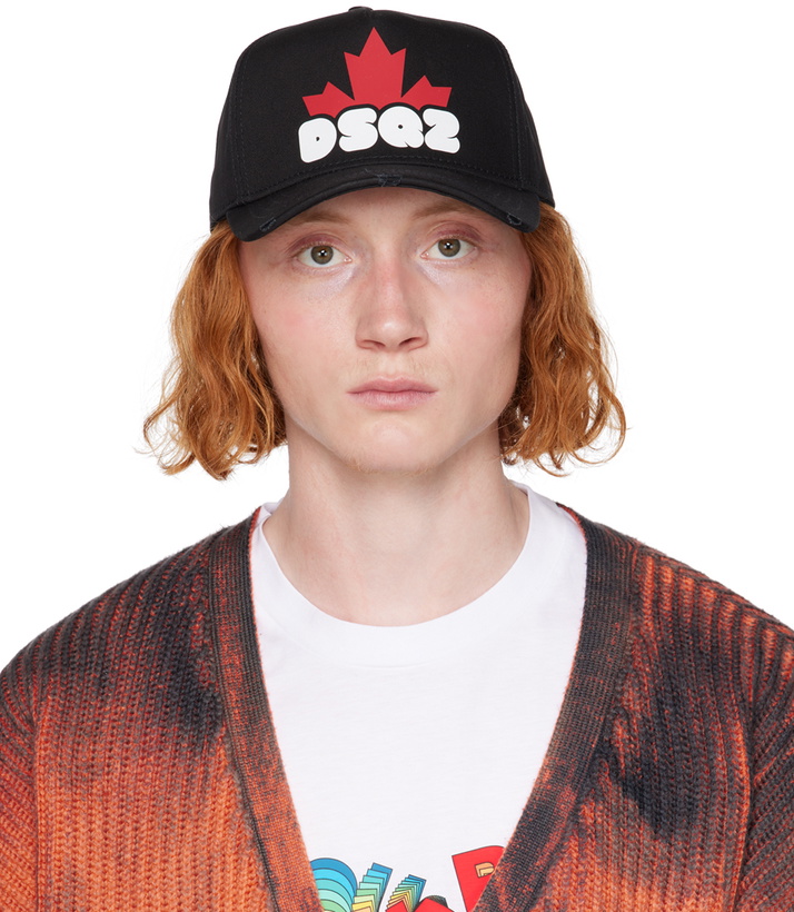 Photo: Dsquared2 Black 'DSQ2' Cap