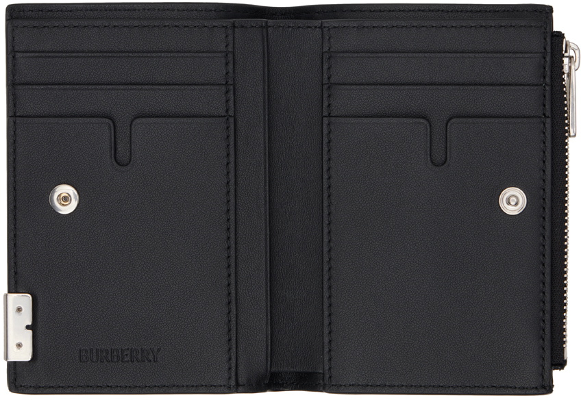 Burberry Black B Cut Bifold Wallet Burberry