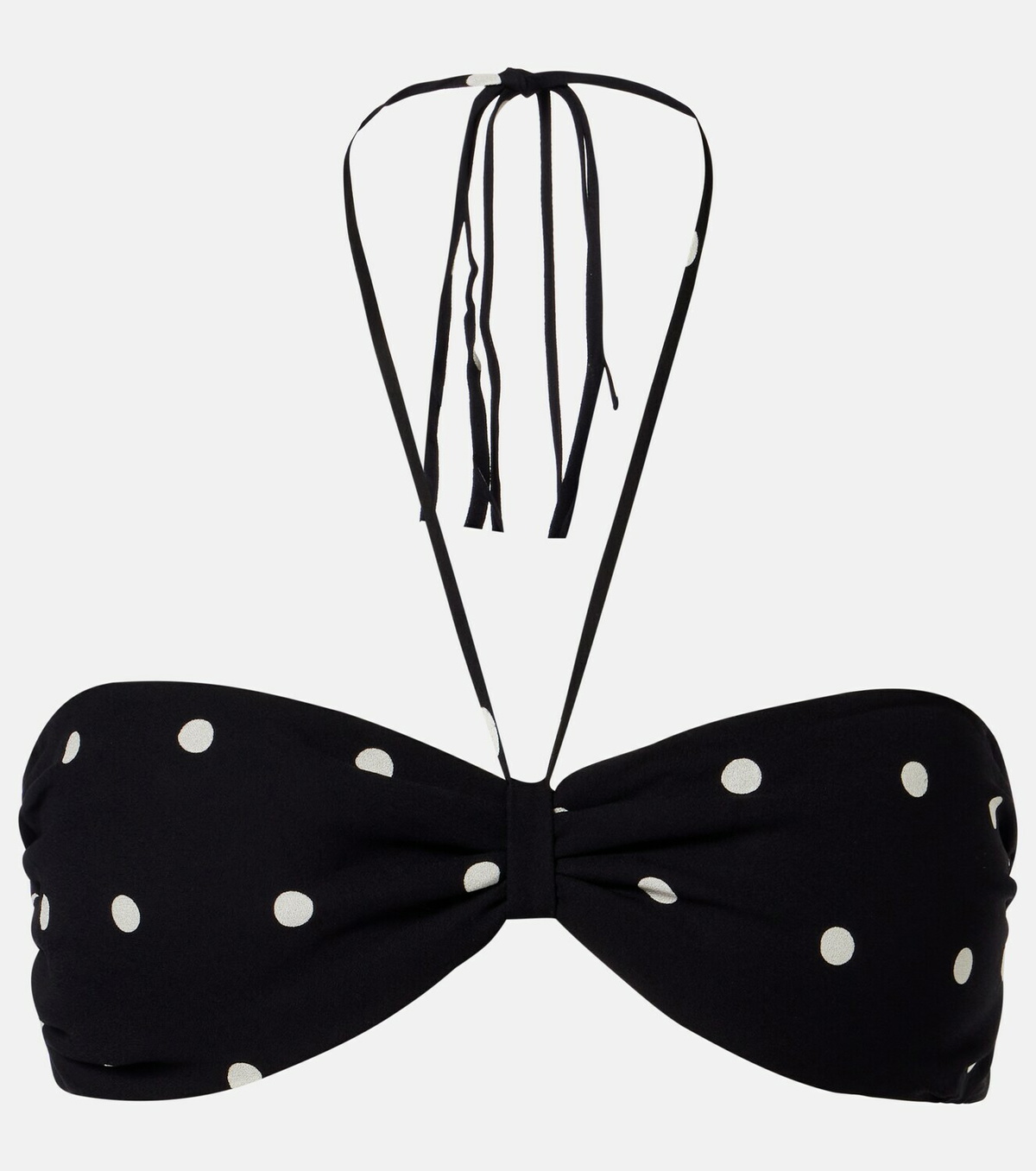 Adriana Degreas Polka-dot bandeau bikini top