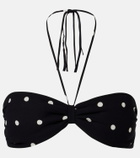 Adriana Degreas Polka-dot bandeau bikini top