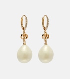 Valentino VLogo faux pearl drop earrings