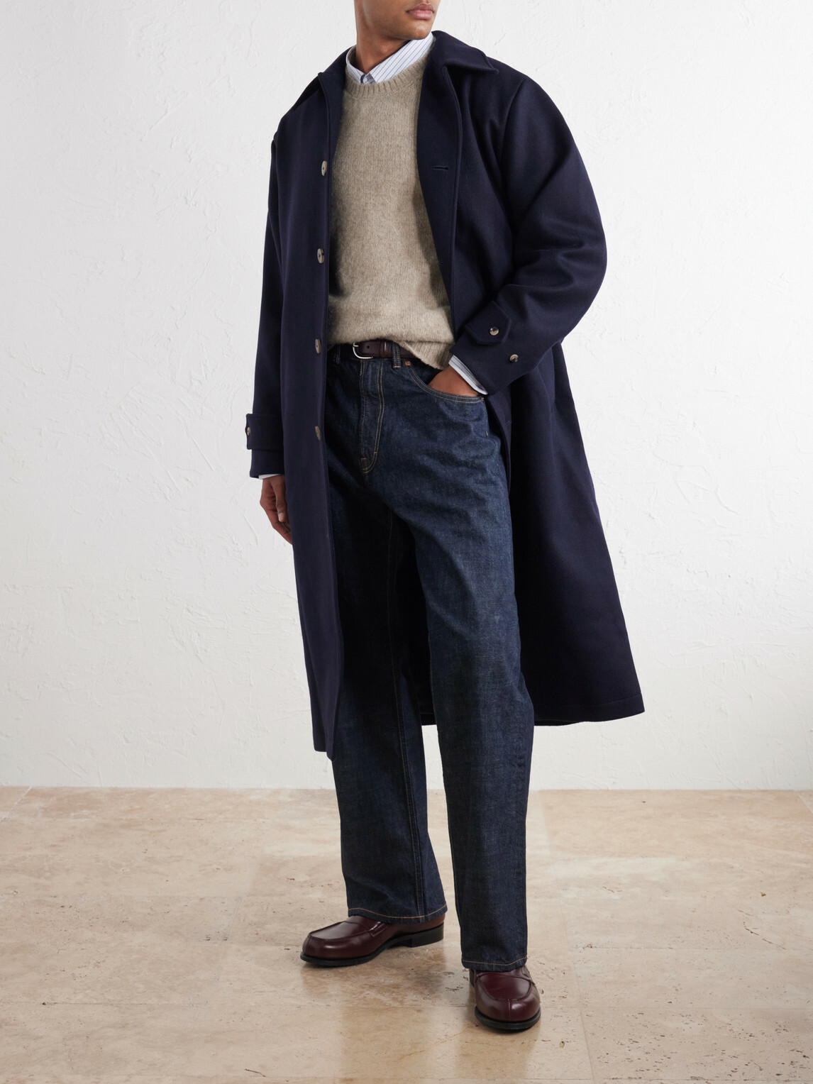 De Bonne Facture - Wool Coat - Blue