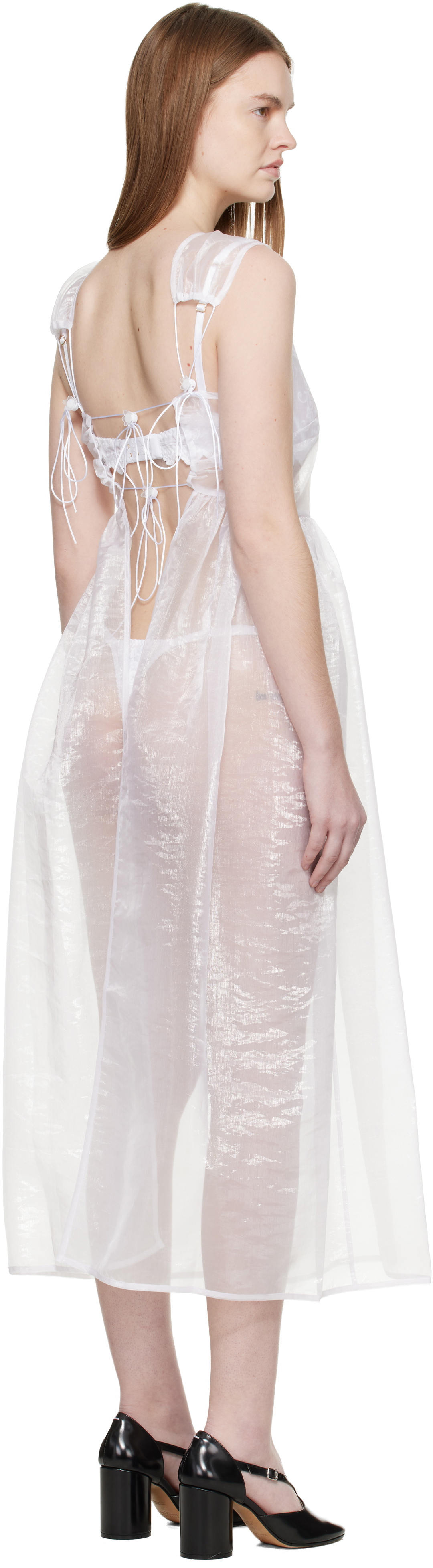 Cecilie Bahnsen White CBcamillia Midi Dress