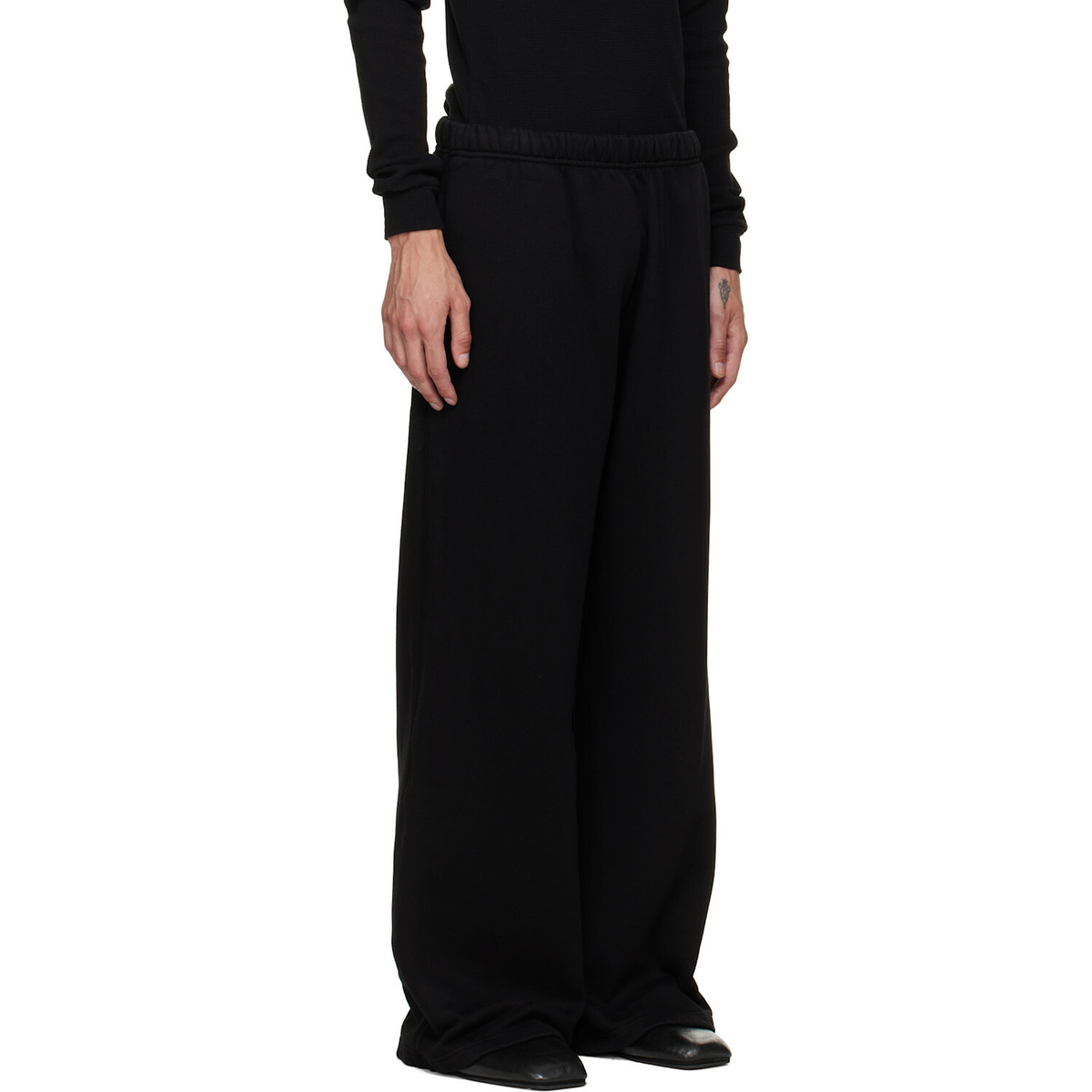 Les Tien Black Heavyweight Party Sweatpants