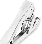 Lanvin - Brushed Rhodium-Plated Tie Clip - Silver