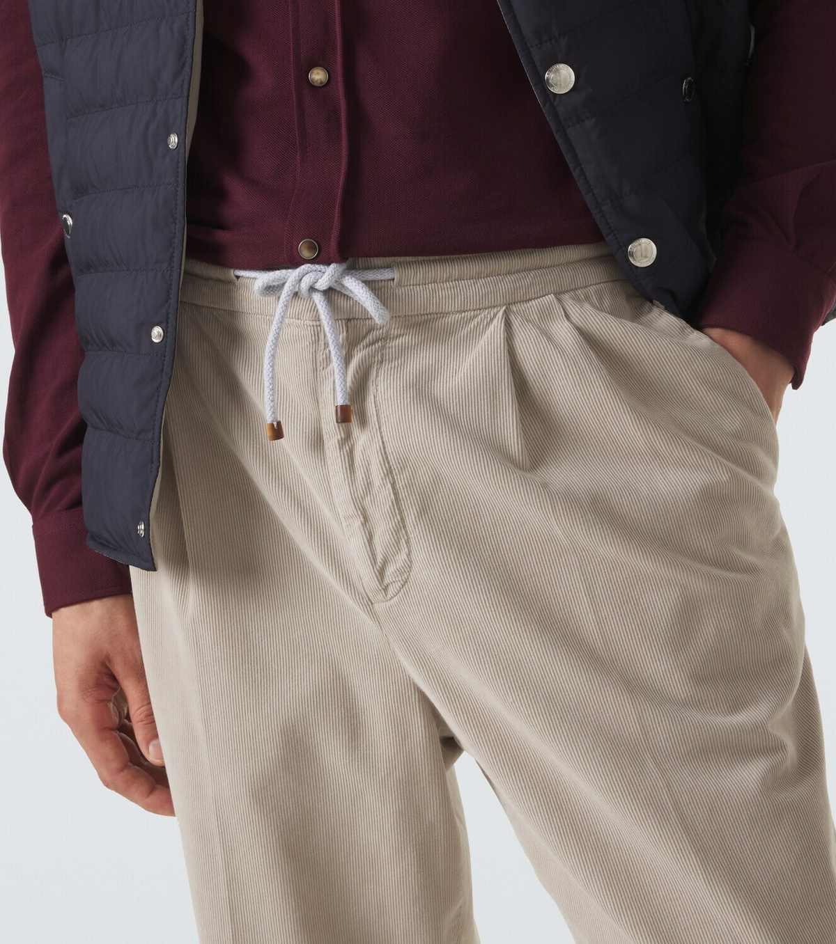 Brunello Cucinelli Cotton tapered pants