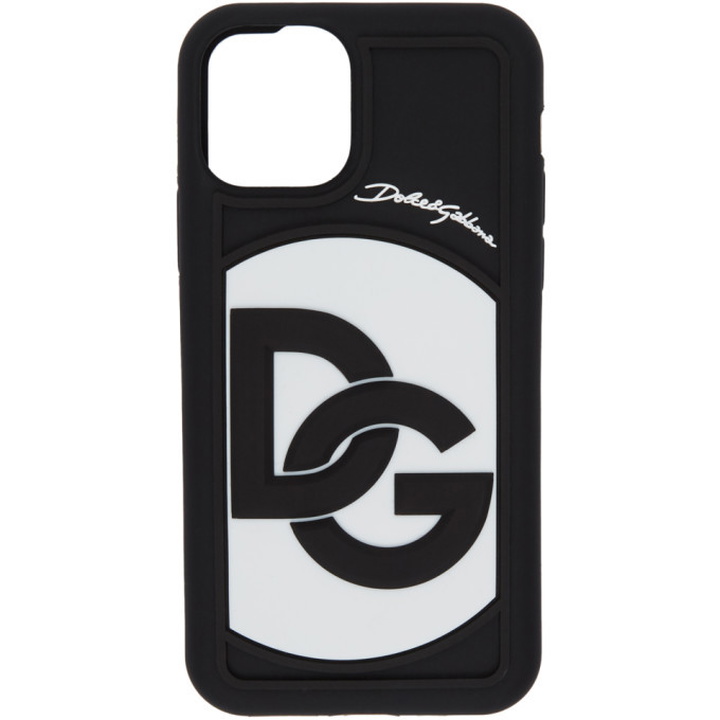 Photo: Dolce and Gabbana Black and White DG Crossover Logo iPhone 11 Pro Case