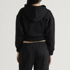 TALA Women's Piped Cocoon Zip Through Hoodie in Black
