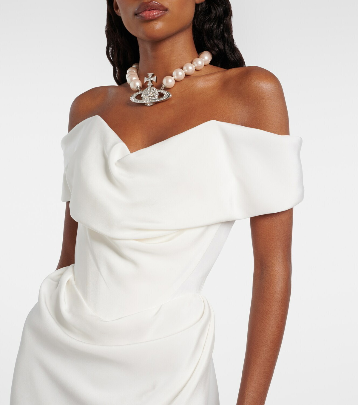 vivienne westwood ginnie off-the-shoulder cady maxi dress Vivienne Westwood, Ginnie off-the-shoulder cady maxi dress Wedding Dress Save 17%