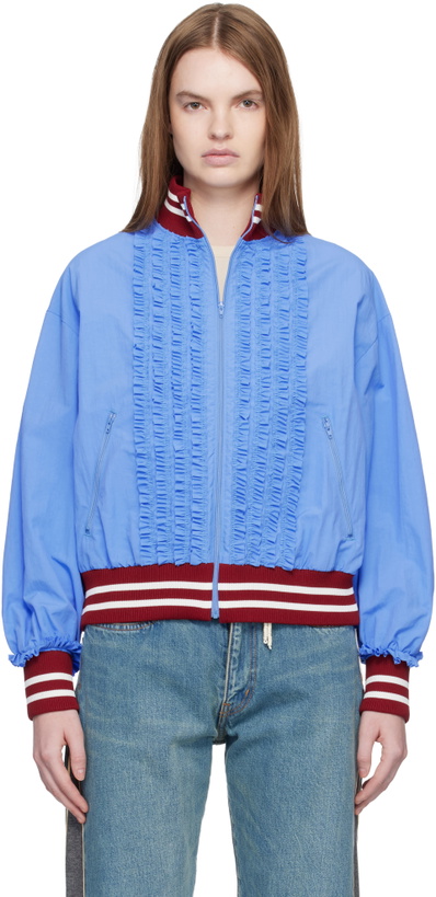 Photo: UNDERCOVER Blue UP2E1206 Bomber Jacket