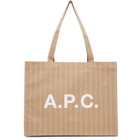 A.P.C. Beige Diane Shopping Tote
