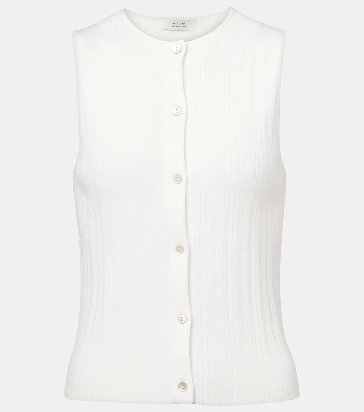 Vince Ribbed cotton top