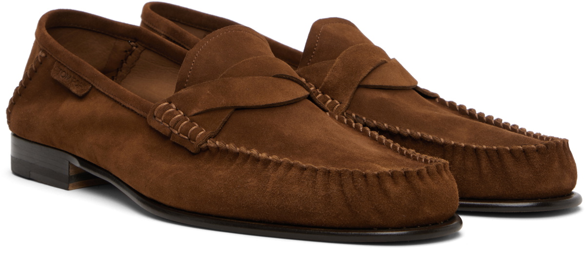 Tom Ford Brown Suede Loafers $1,750 TOM FORD - Brown Suede  main image 2