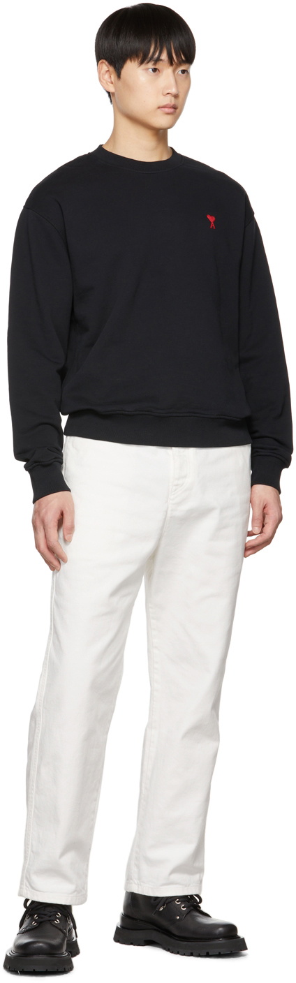 AMI Paris Black Ami de Cœur Sweatshirt