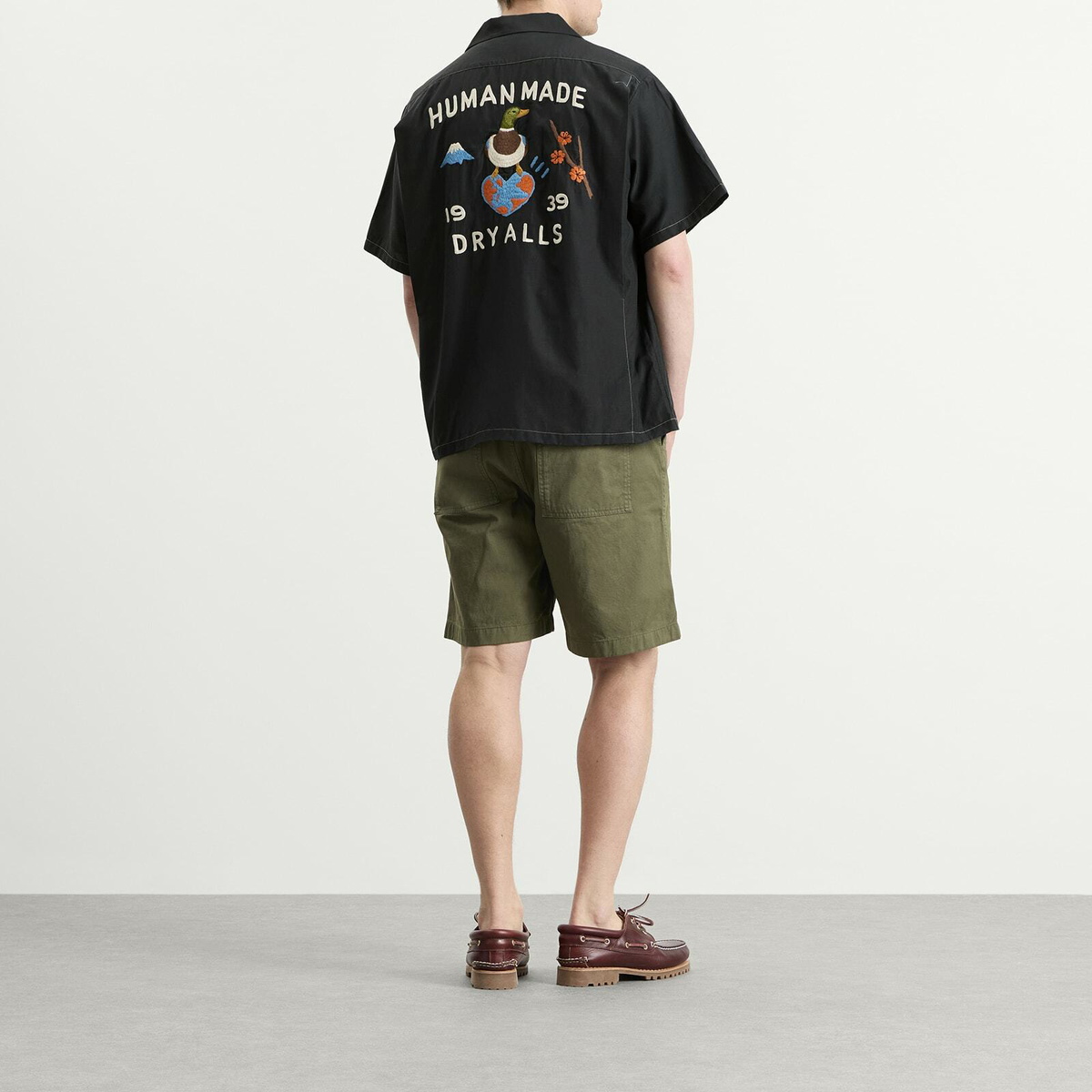 Human Made Men's Embroidered Souvenir Shirt in Black