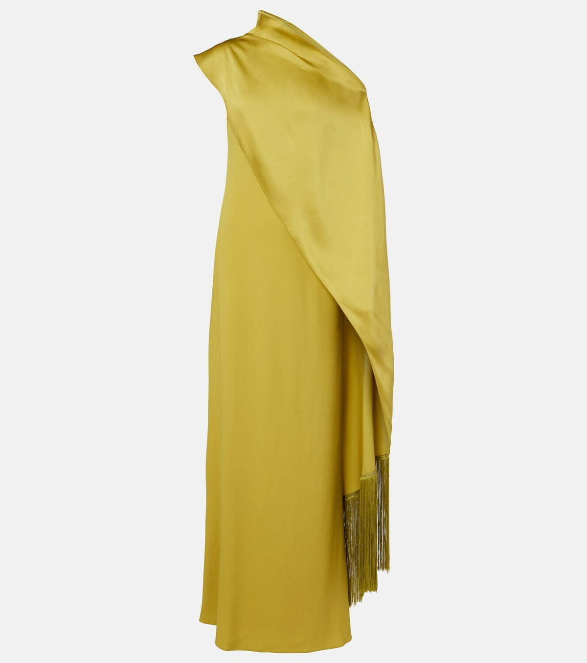 Taller Marmo Berenson one-shoulder crêpe  cady gown