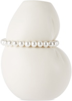 Completedworks White Faux Pearl Small Vase