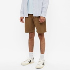 Sunspel Men's Drawstring Shorts in Dark Tan