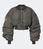 Rick Owens Secchia cropped satin bomber jacket
