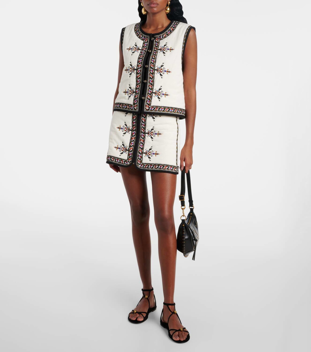 Marant Etoile Zeana embroidered vest