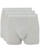 Calvin Klein Underwear - Three-Pack Stretch-Cotton Boxer Briefs - Gray